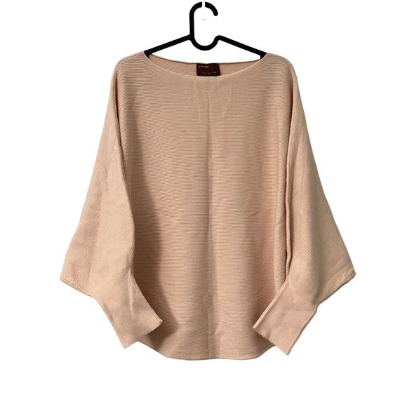 Kerisma Sweaters - Kerisma Ribbed Knit Peach Dolman Sleeve Viscose Sweater Womens Size M/L